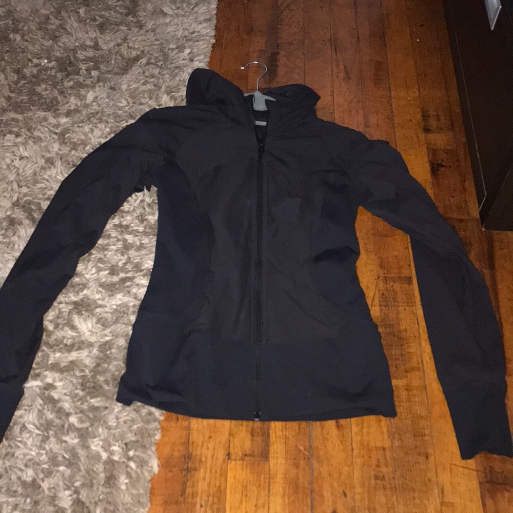 Lulu black workout jacket zip up